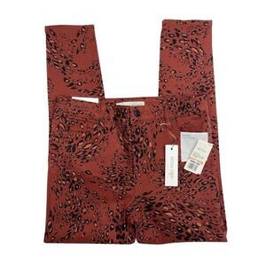 Ella Moss Skinny Ankle Jeans‎ Juniors' 26 Cheetah Animal-Print Stretch NEW